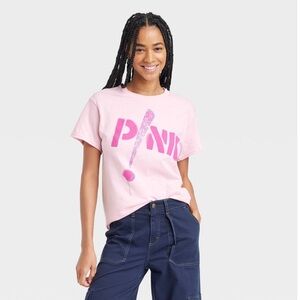 NWT Women's Pink! Medium Graphic Short Sleeve T-Shirt